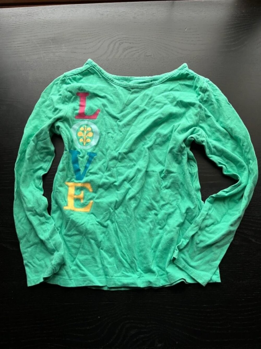 Super Cute Circo Green "LOVE" Long Sleeve Tee